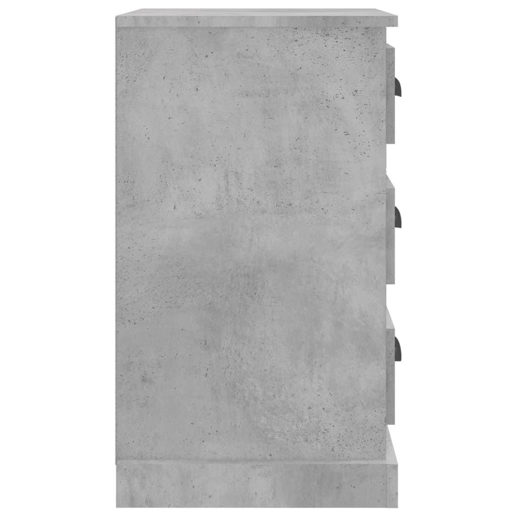 vidaXL Nachttisch Betongrau 39x39x67 cm Holzwerkstoff