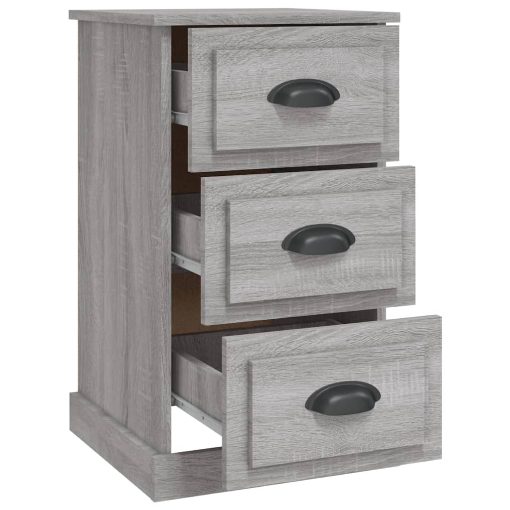 vidaXL Nachttisch Grau Sonoma 39x39x67 cm Holzwerkstoff