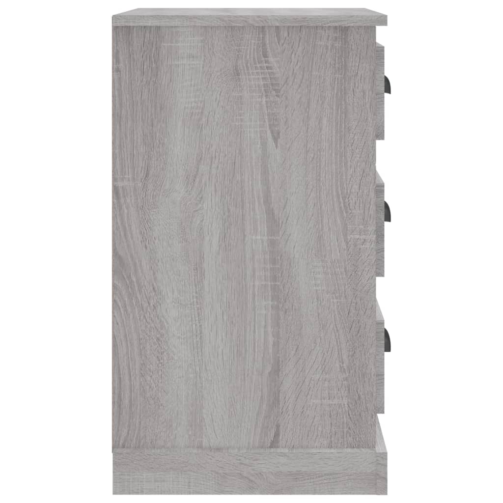 vidaXL Nachttisch Grau Sonoma 39x39x67 cm Holzwerkstoff