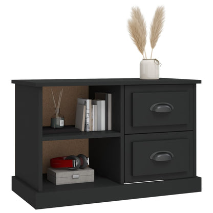 vidaXL Meuble TV Noir 73x35,5x47,5 cm Bois d'ingénierie