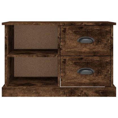 vidaXL Meuble TV chêne fumé 73x35,5x47,5 cm Bois d'ingénierie