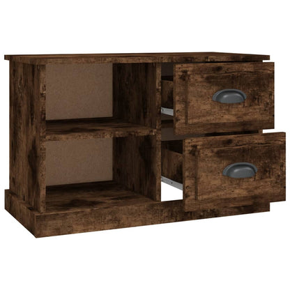 vidaXL Meuble TV chêne fumé 73x35,5x47,5 cm Bois d'ingénierie