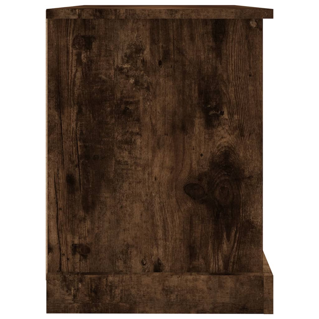 vidaXL Meuble TV chêne fumé 73x35,5x47,5 cm Bois d'ingénierie