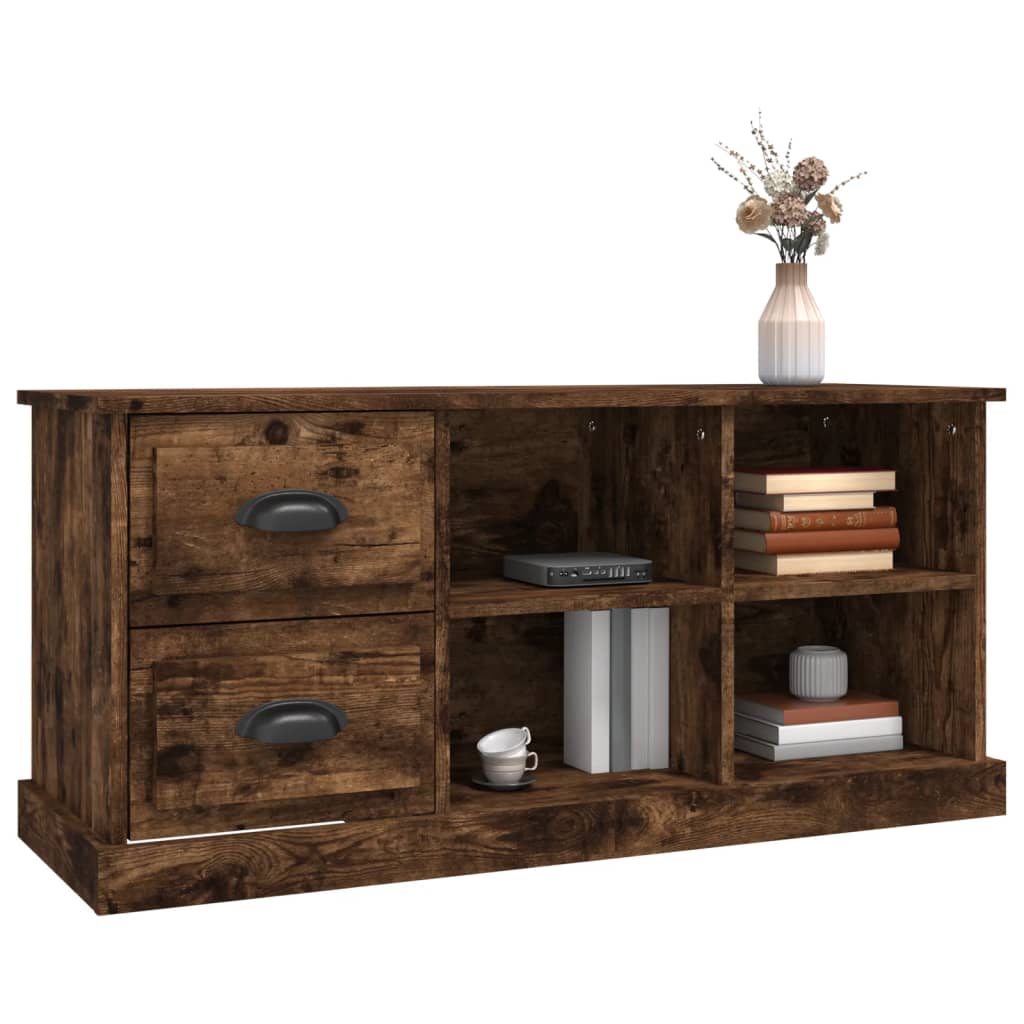vidaXL TV-Schrank Räuchereiche 102x35,5x47,5 cm Holzwerkstoff