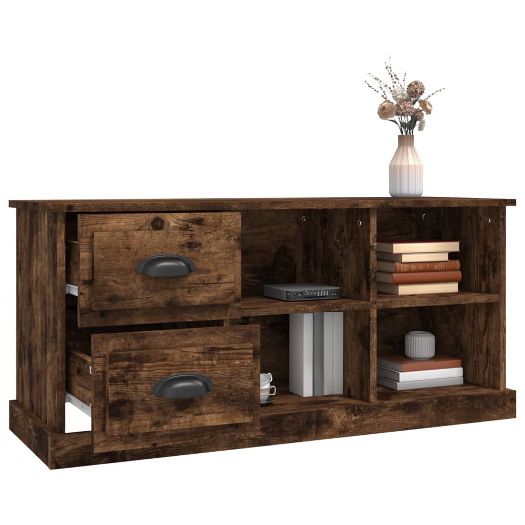 vidaXL TV-Schrank Räuchereiche 102x35,5x47,5 cm Holzwerkstoff