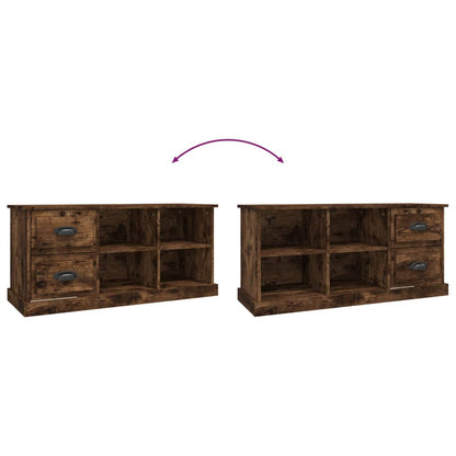 vidaXL TV-Schrank Räuchereiche 102x35,5x47,5 cm Holzwerkstoff