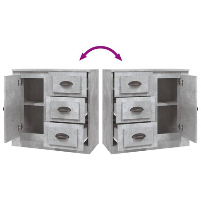 Sideboard Betongrau 70x35,5x67,5 cm Holzwerkstoff