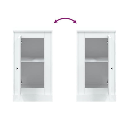 vidaXL Sideboards 2 Stk. Weiß 37,5x35,5x67,5 cm Holzwerkstoff