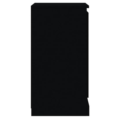 vidaXL Sideboards 2 Stk. Schwarz 37,5x35,5x67,5 cm Holzwerkstoff