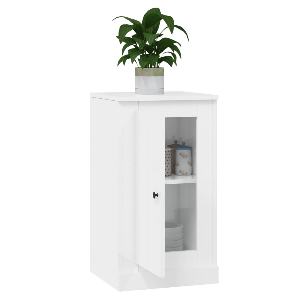 vidaXL Sideboard Hochglanz-Weiß 37,5x35,5x67,5 cm Holzwerkstoff