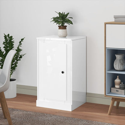 vidaXL Sideboard Hochglanz-Weiß 37,5x35,5x67,5 cm Holzwerkstoff