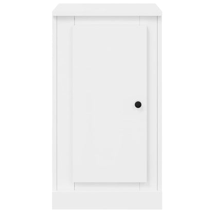 vidaXL Buffets 2 pcs. Blanc brillant 37,5x35,5x67,5cm Bois d'ingénierie