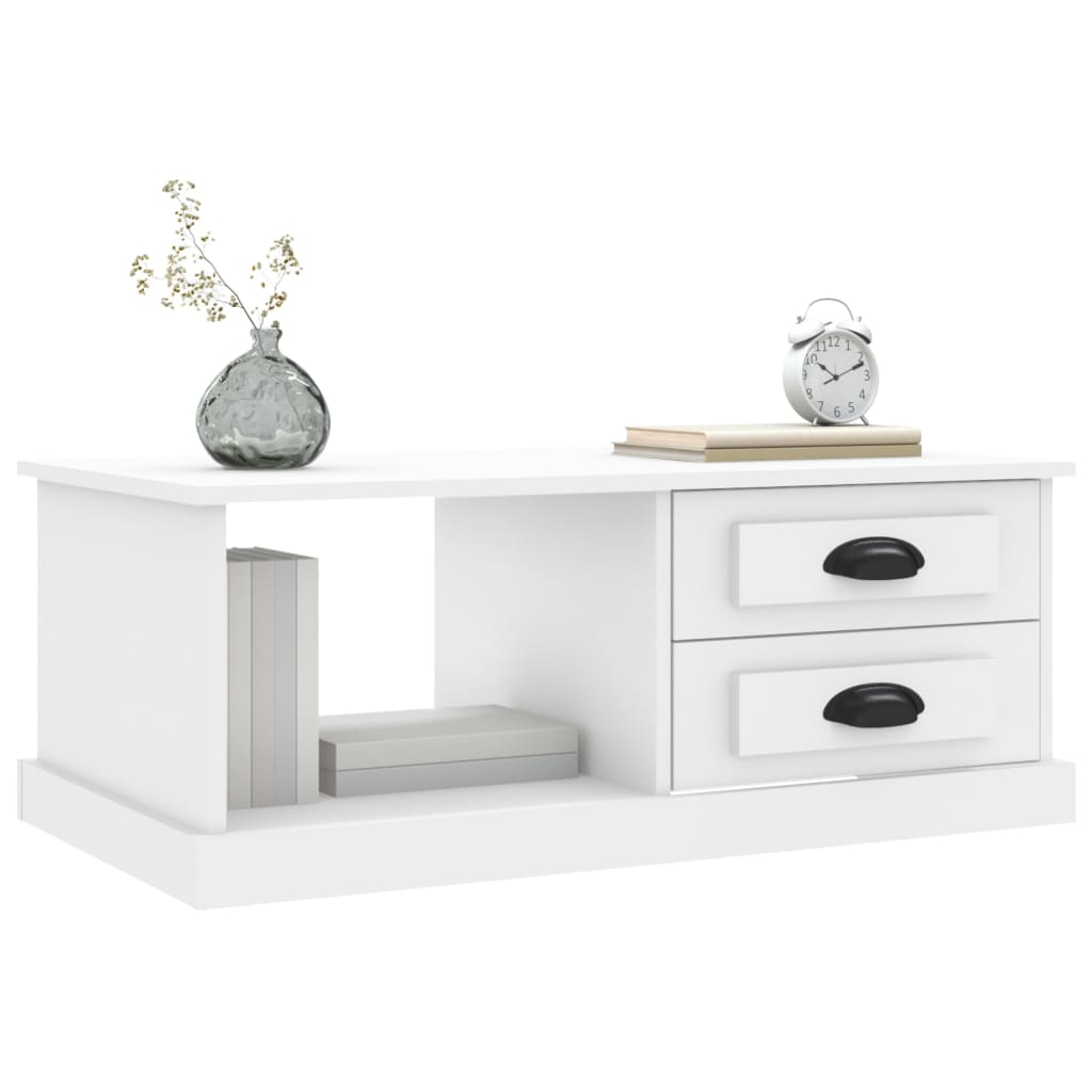 vidaXL Couchtisch Weiß 90x50x35 cm Holzwerkstoff