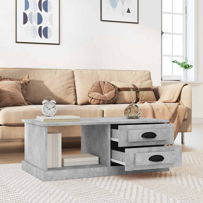 vidaXL Couchtisch Betongrau 90x50x35 cm Holzwerkstoff