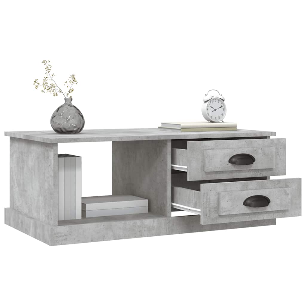 vidaXL Couchtisch Betongrau 90x50x35 cm Holzwerkstoff