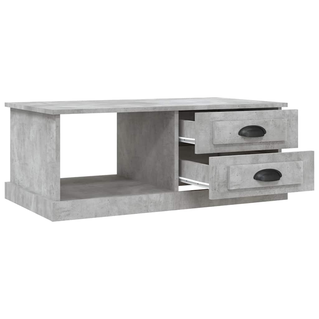vidaXL Couchtisch Betongrau 90x50x35 cm Holzwerkstoff