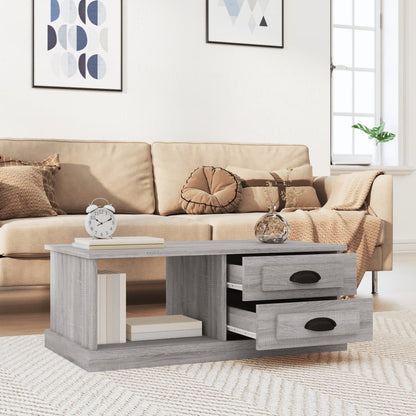 vidaXL Couchtisch Grau Sonoma 90x50x35 cm Holzwerkstoff