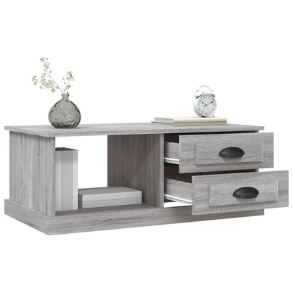 vidaXL Couchtisch Grau Sonoma 90x50x35 cm Holzwerkstoff