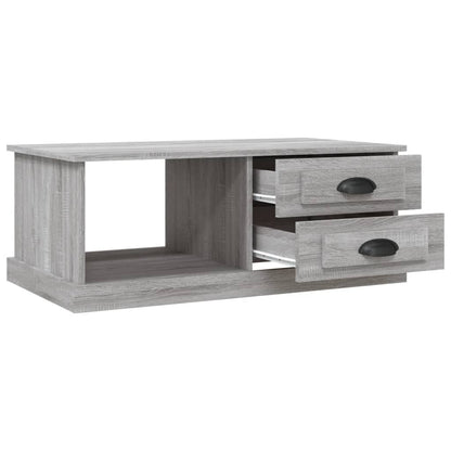vidaXL Couchtisch Grau Sonoma 90x50x35 cm Holzwerkstoff
