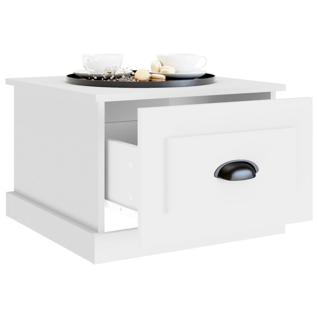 vidaXL Couchtisch Weiß 50x50x35 cm Holzwerkstoff