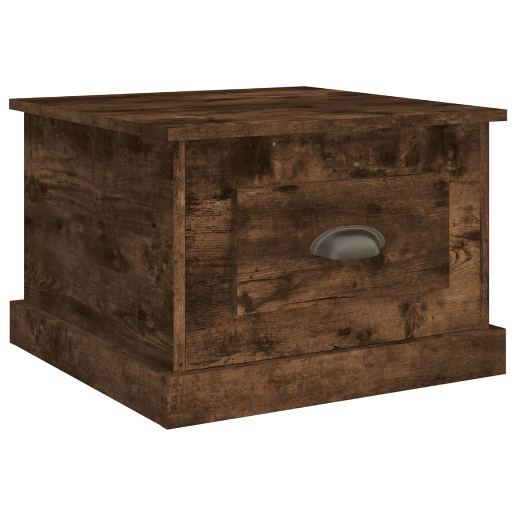 vidaXL Couchtisch Räuchereiche 50x50x35 cm Holzwerkstoff