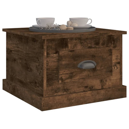 vidaXL Couchtisch Räuchereiche 50x50x35 cm Holzwerkstoff