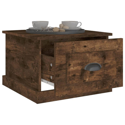 vidaXL Couchtisch Räuchereiche 50x50x35 cm Holzwerkstoff
