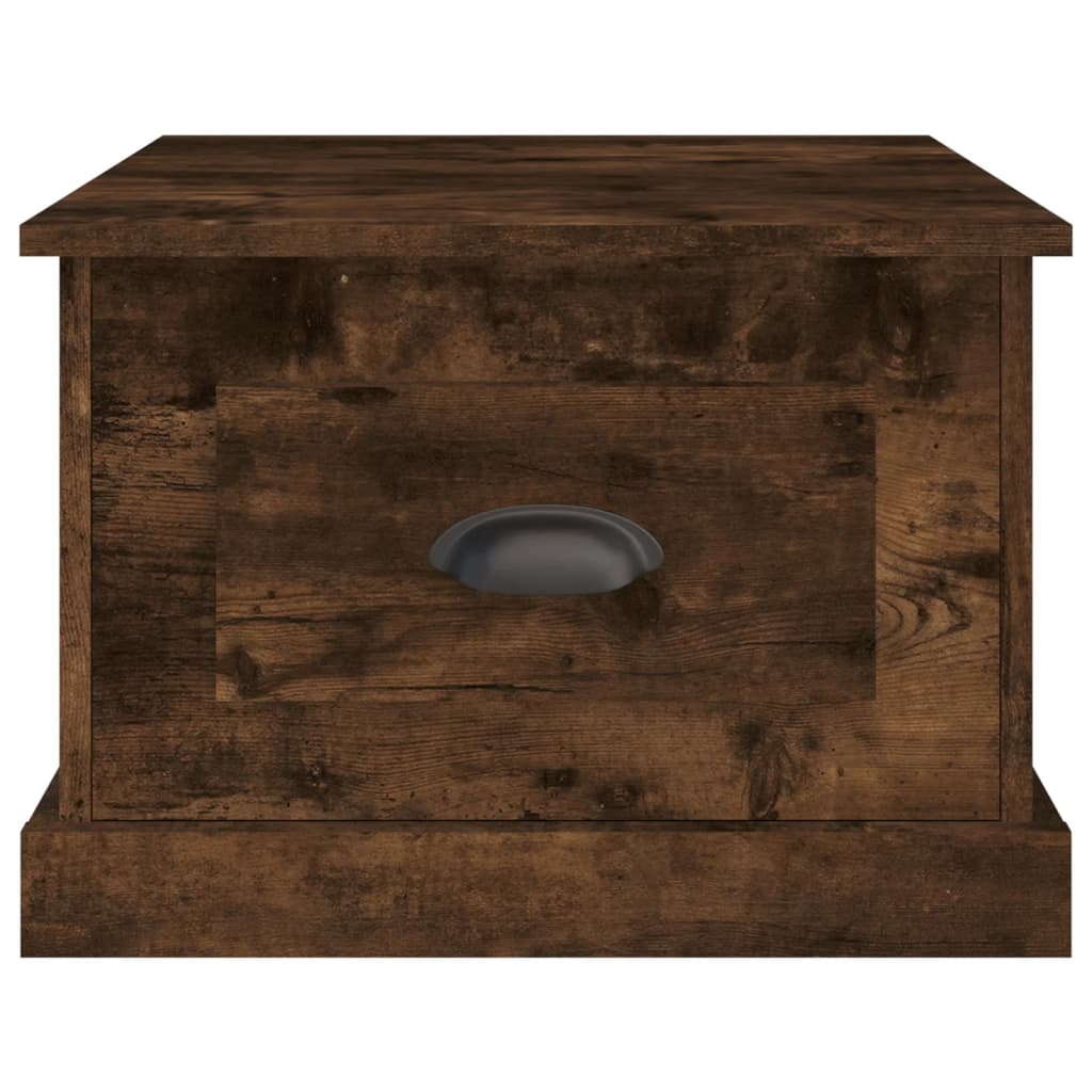 vidaXL Couchtisch Räuchereiche 50x50x35 cm Holzwerkstoff