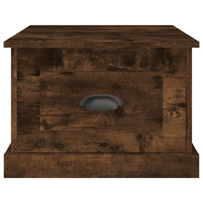 vidaXL Couchtisch Räuchereiche 50x50x35 cm Holzwerkstoff