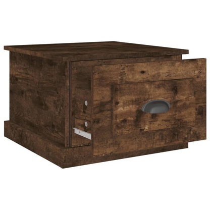 vidaXL Couchtisch Räuchereiche 50x50x35 cm Holzwerkstoff
