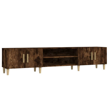 Meuble TV vidaXL chêne fumé 180x31,5x40 cm bois d'ingénierie