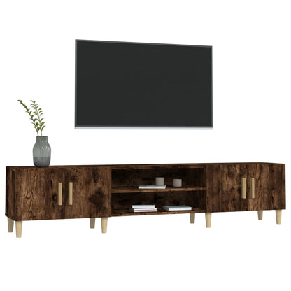 Meuble TV vidaXL chêne fumé 180x31,5x40 cm bois d'ingénierie
