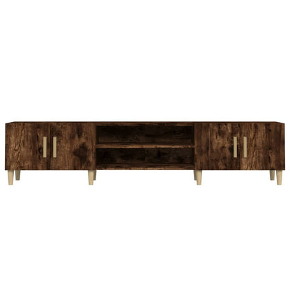 Meuble TV vidaXL chêne fumé 180x31,5x40 cm bois d'ingénierie