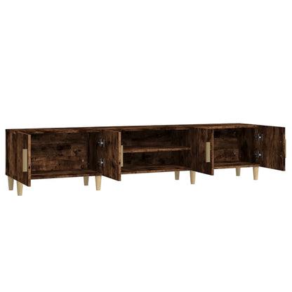 Meuble TV vidaXL chêne fumé 180x31,5x40 cm bois d'ingénierie