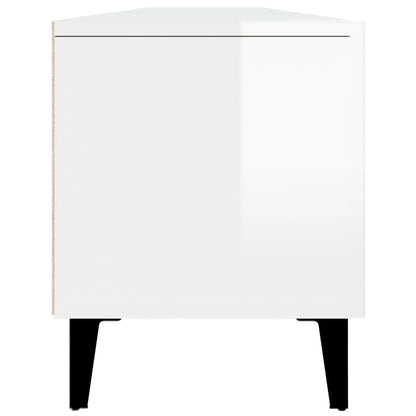 vidaXL TV-Schrank Hochglanz-Weiß 180x31,5x40 cm Holzwerkstoff