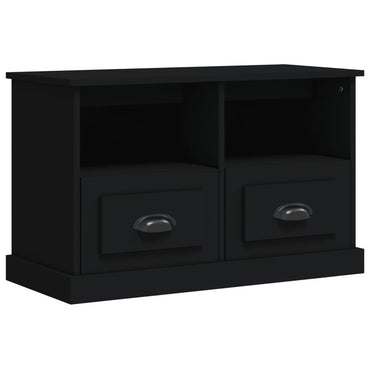 vidaXL Meuble TV Noir 80x35x50 cm Bois d'ingénierie