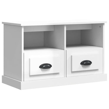 vidaXL TV-Schrank Hochglanz-Weiß 80x35x50 cm Holzwerkstoff
