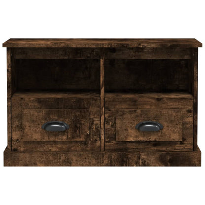 Meuble TV vidaXL chêne fumé 80x35x50 cm, bois d'ingénierie