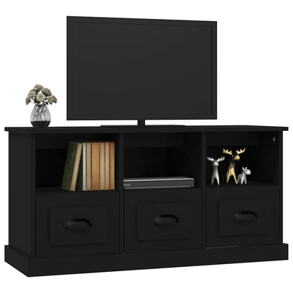vidaXL Meuble TV Noir 100x35x50 cm Aggloméré
