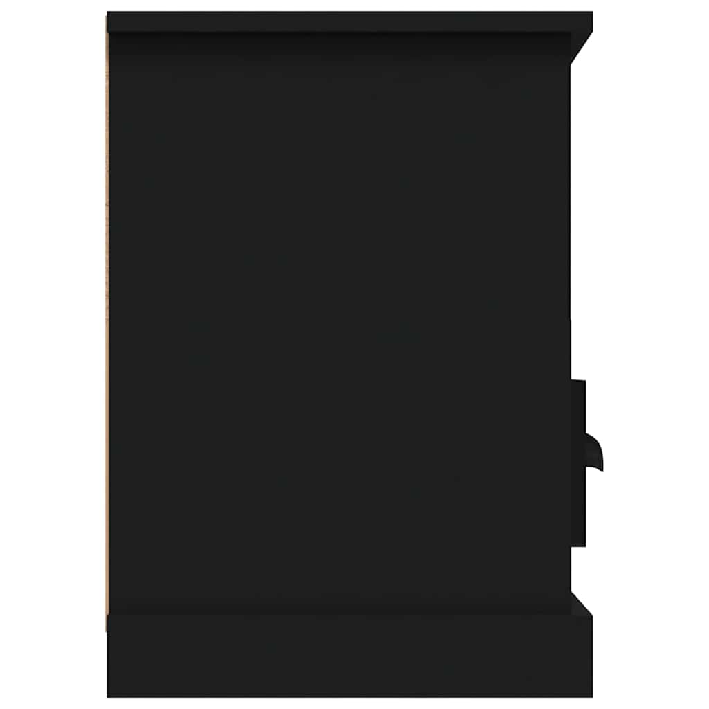 vidaXL Meuble TV Noir 100x35x50 cm Aggloméré