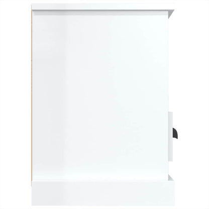 vidaXL TV-Schrank Hochglanz-Weiß 100x35x50 cm Holzwerkstoff
