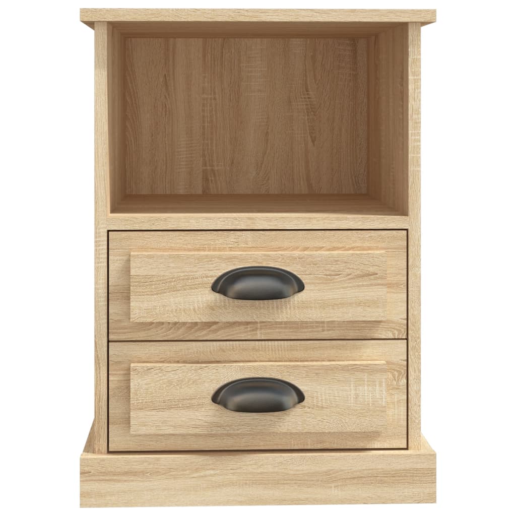 vidaXL Nachttische 2 Stk. Sonoma-Eiche 43x36x60 cm