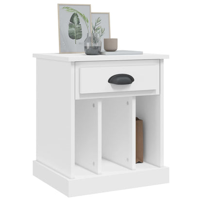 vidaXL Tables de chevet 2 pcs Blanc 43x36x50 cm