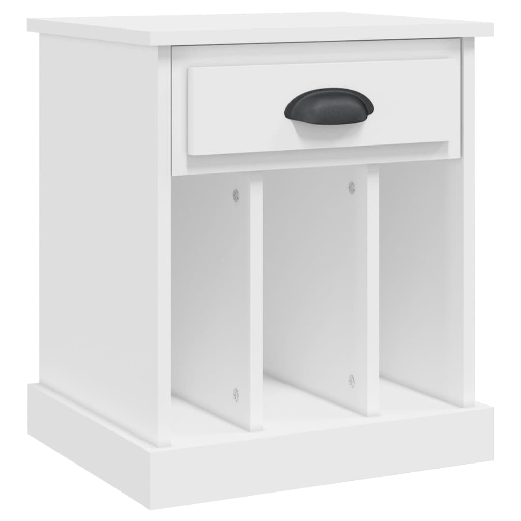 vidaXL Tables de chevet 2 pcs Blanc 43x36x50 cm