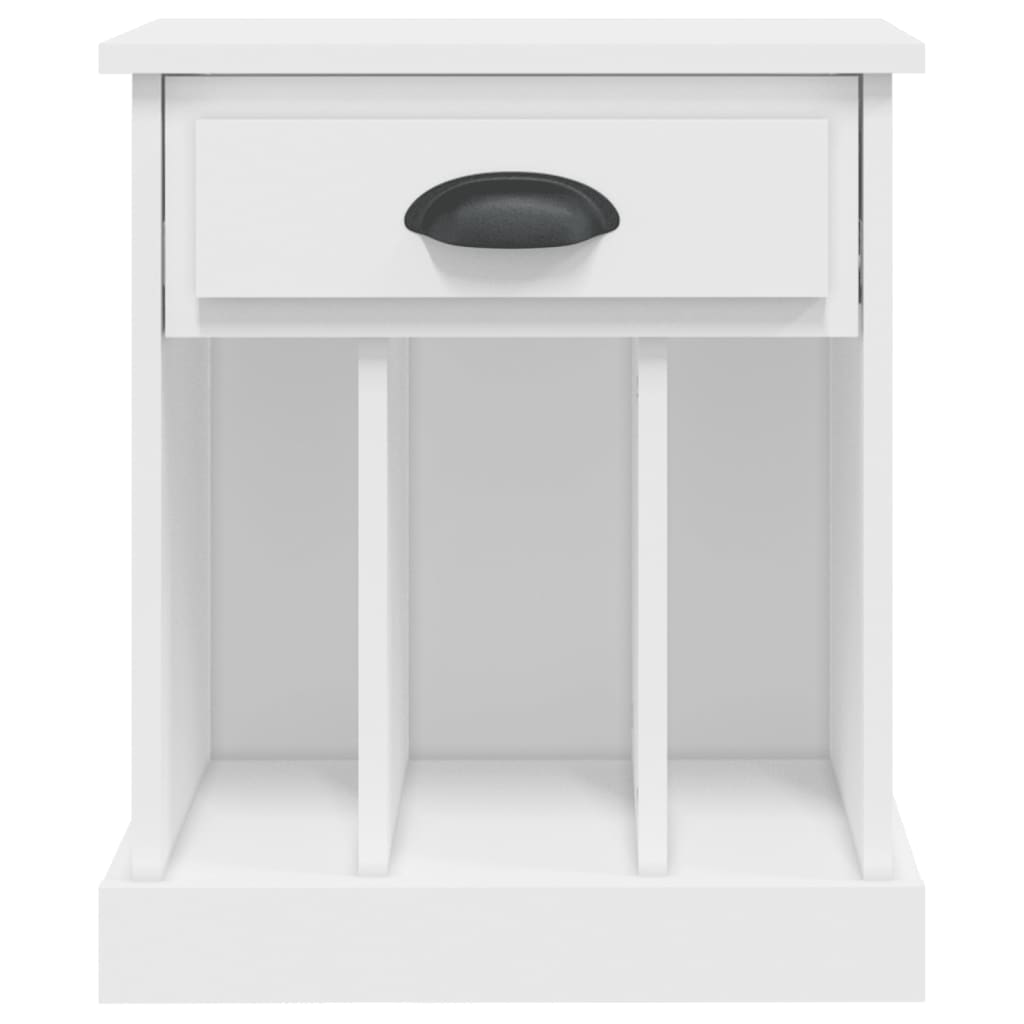 vidaXL Tables de chevet 2 pcs Blanc 43x36x50 cm