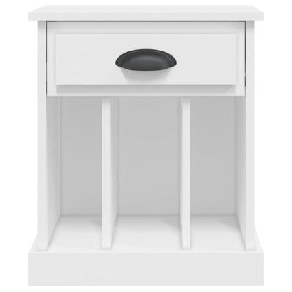 vidaXL Tables de chevet 2 pcs Blanc 43x36x50 cm