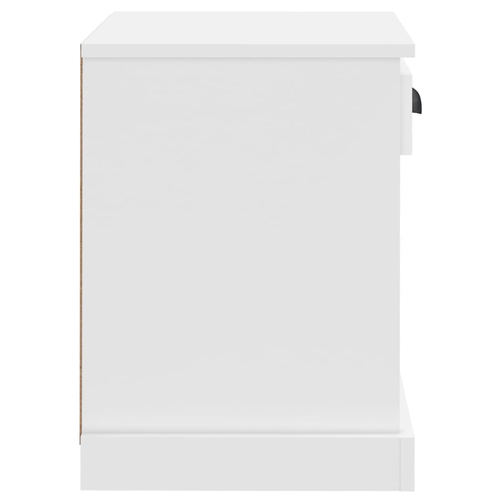 vidaXL Tables de chevet 2 pcs Blanc 43x36x50 cm