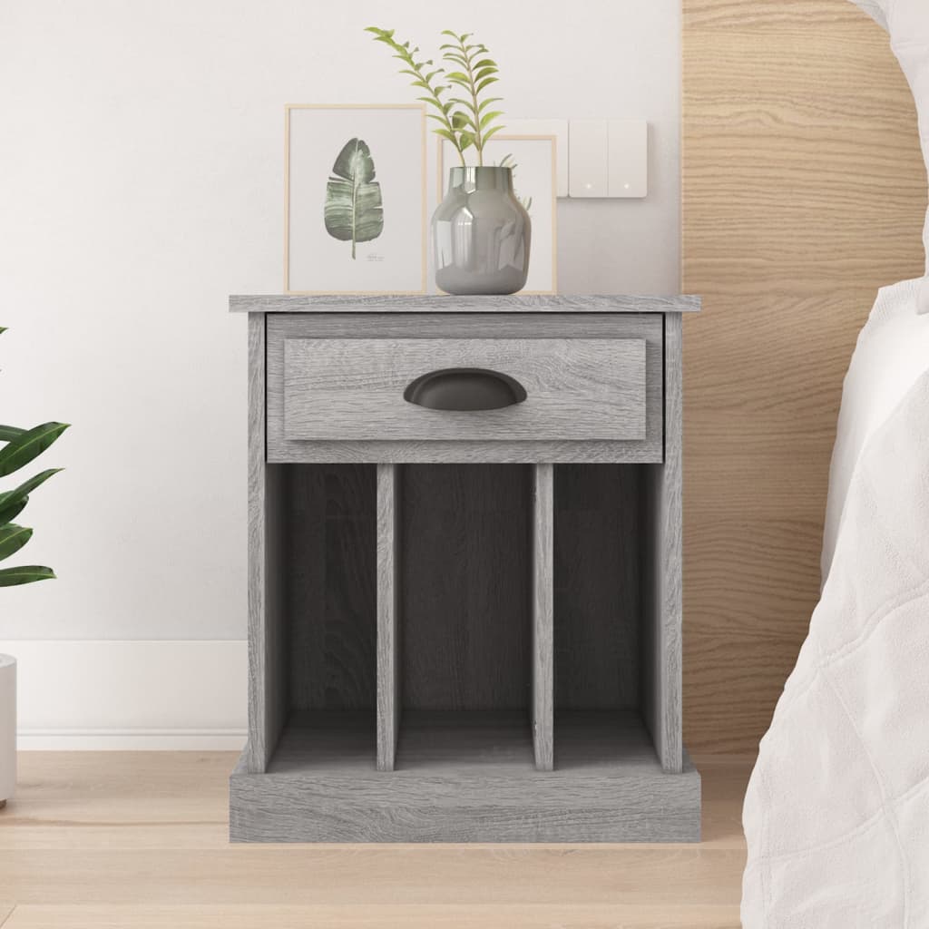 vidaXL Nachttisch Grau Sonoma 43x36x50 cm