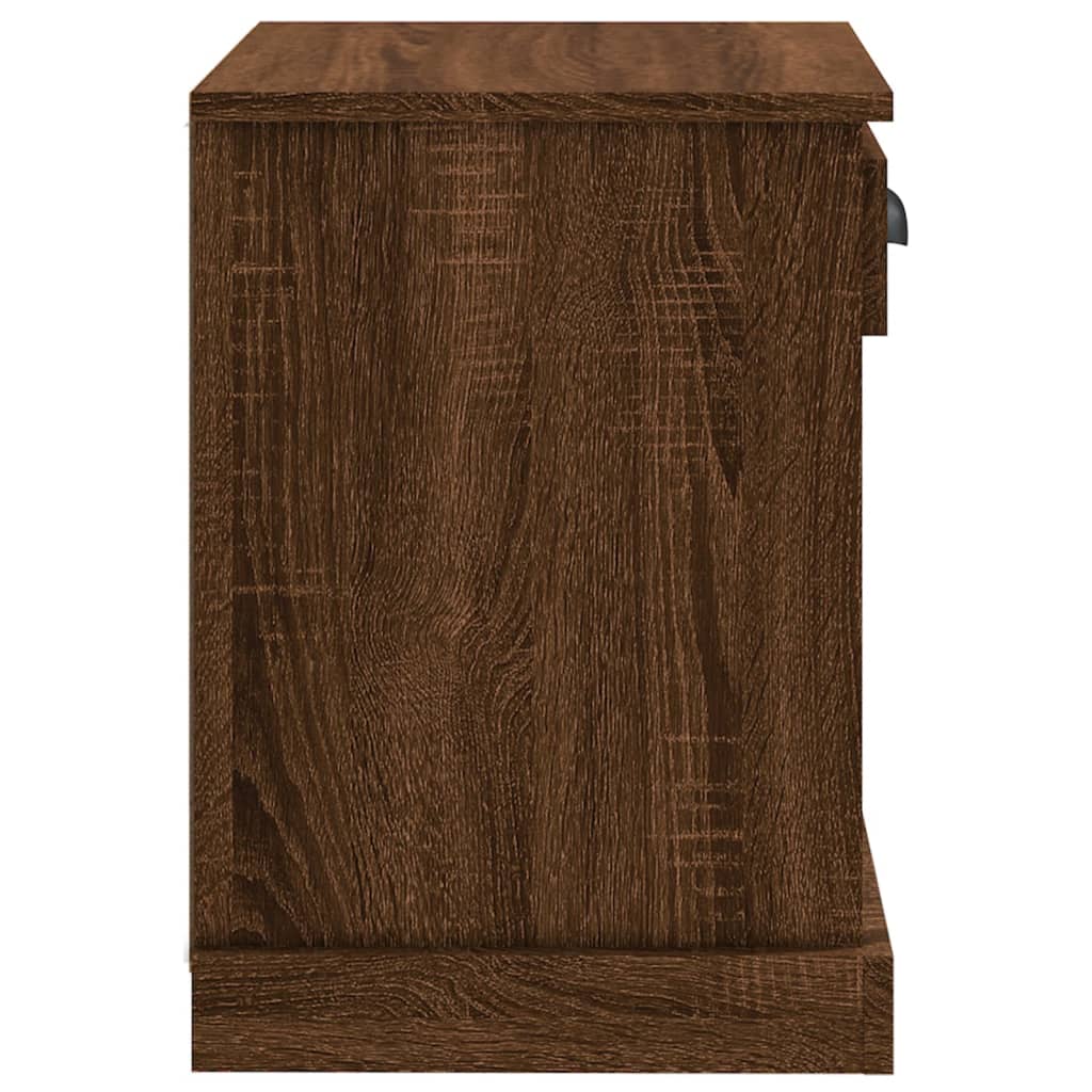 vidaXL Nachttisch Braun Eichen-Optik 43x36x50 cm