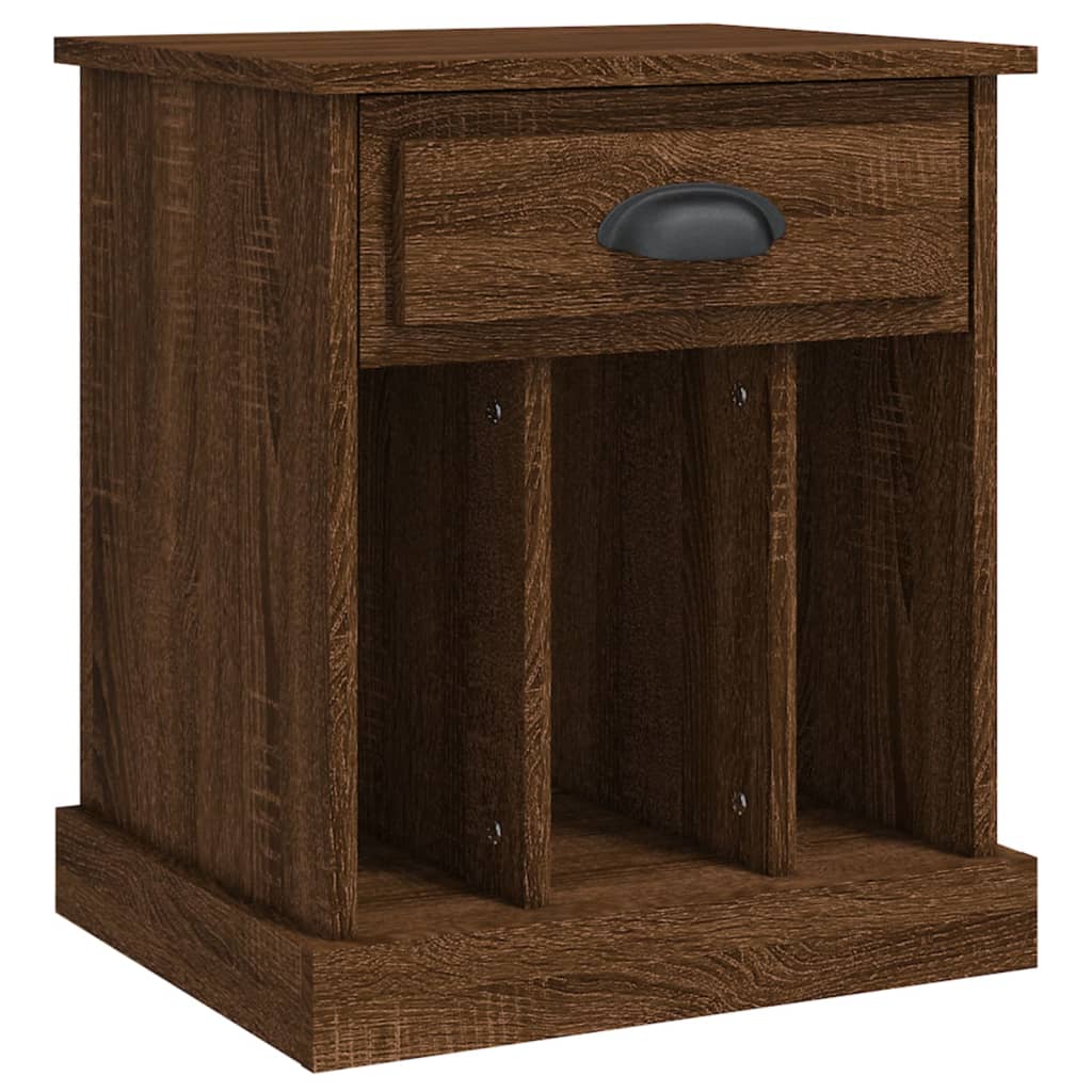 vidaXL Tables de chevet 2 pcs Aspect chêne marron 43x36x50 cm